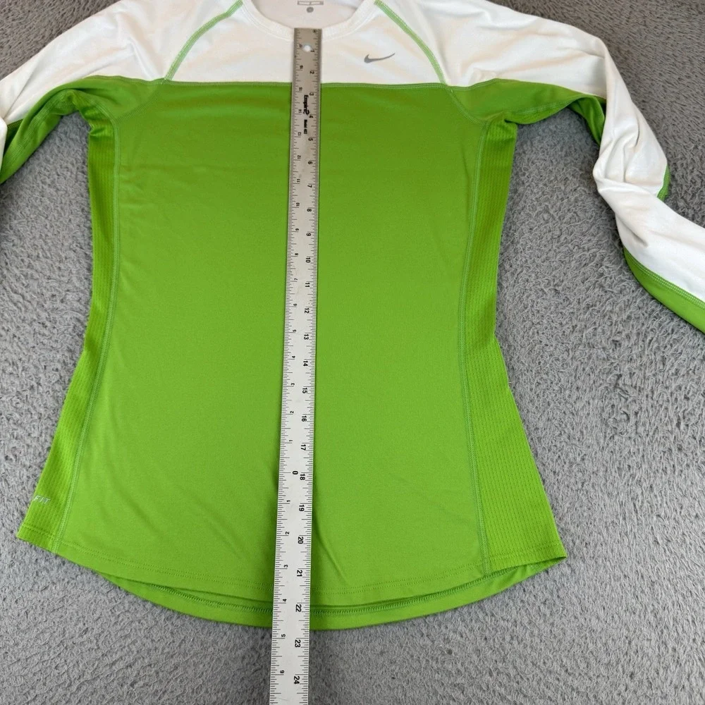 Nike‎ Dri-fit Miller Nike Running Long Sleeve Shirt Size Small Green 405255-328